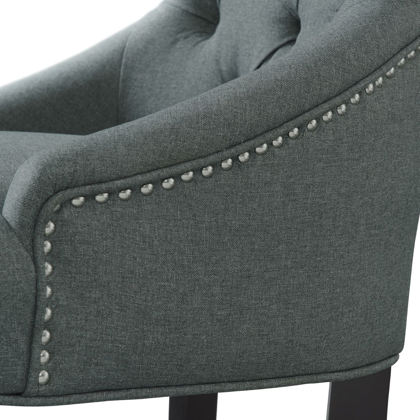 Alaterre Haeys Tufted Upholstered Dining Chairs, Grey (Set of 2) ANHT02FDC