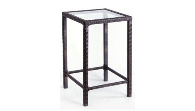 Az Patio Bar Height Bistro Set- Dark Brown Wicker AW-226B