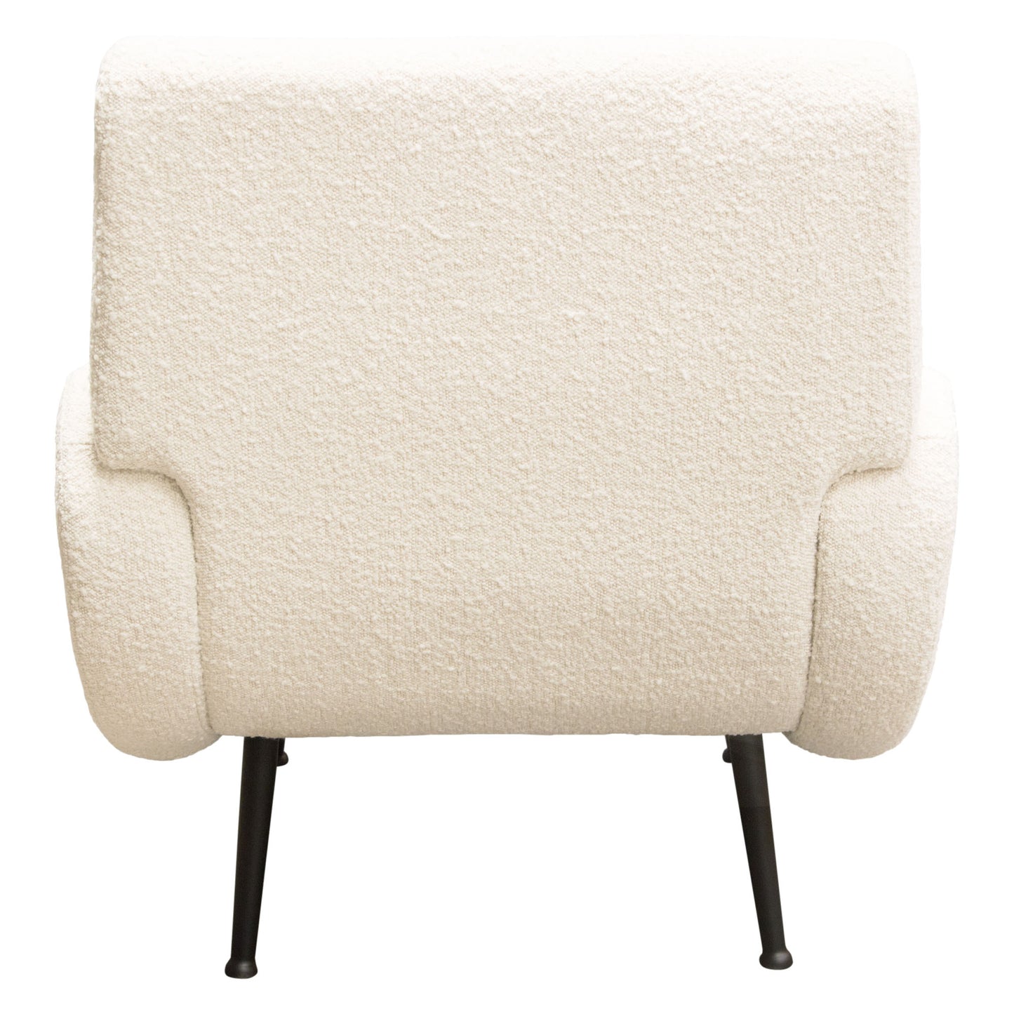 Diamond Sofa Cameron Accent Chair in Bone Boucle | Chair Boucle Textured Fabric