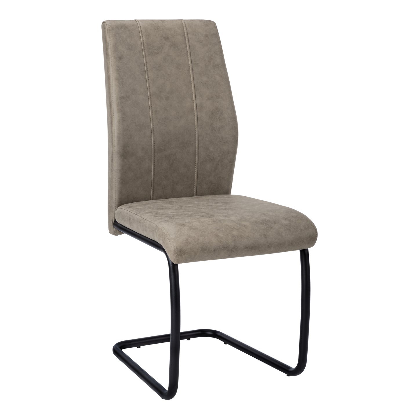 Monarch Specialties Dining Chair, Set Of 2, Side, Upholstered, Fabric, Metal