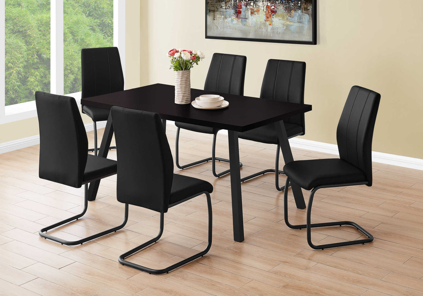 Monarch Specialties Dining Table, 60" Rectangular I 1138