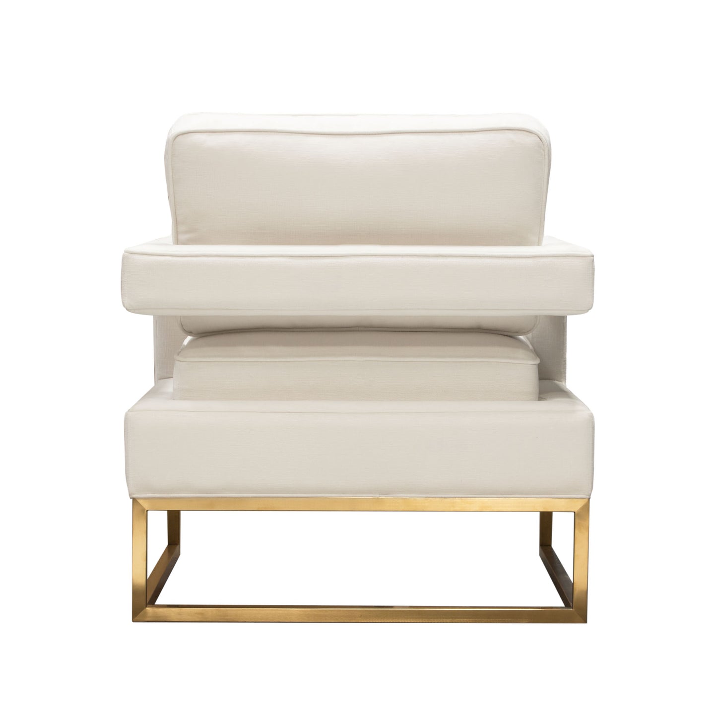 Diamond Sofa Lake Accent Chair in Black Performance Fabric | White Performance Fabric