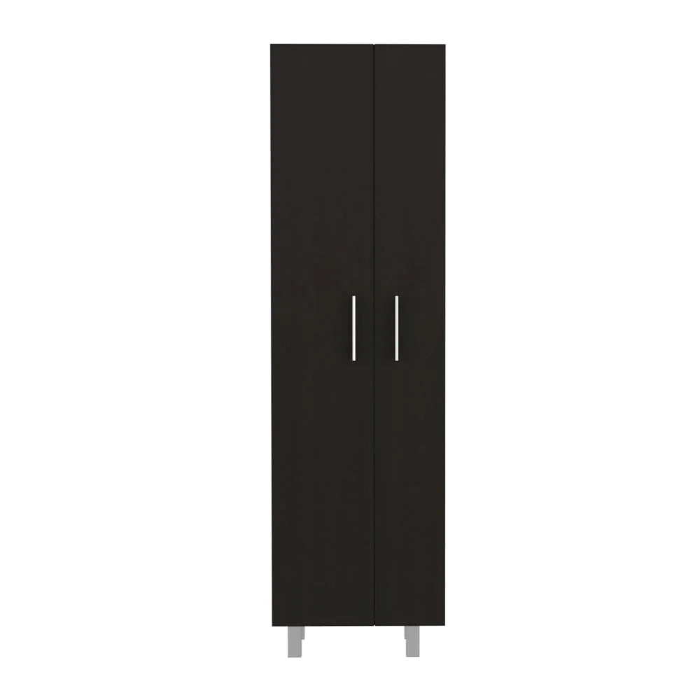 FM Norway Broom Closet Pantry, Five Shelves, Double Door Cabinet