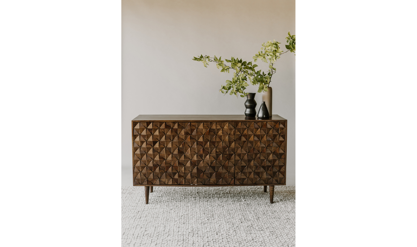 Moe Pablo 3 Door Sideboard Brown BZ-1039-03