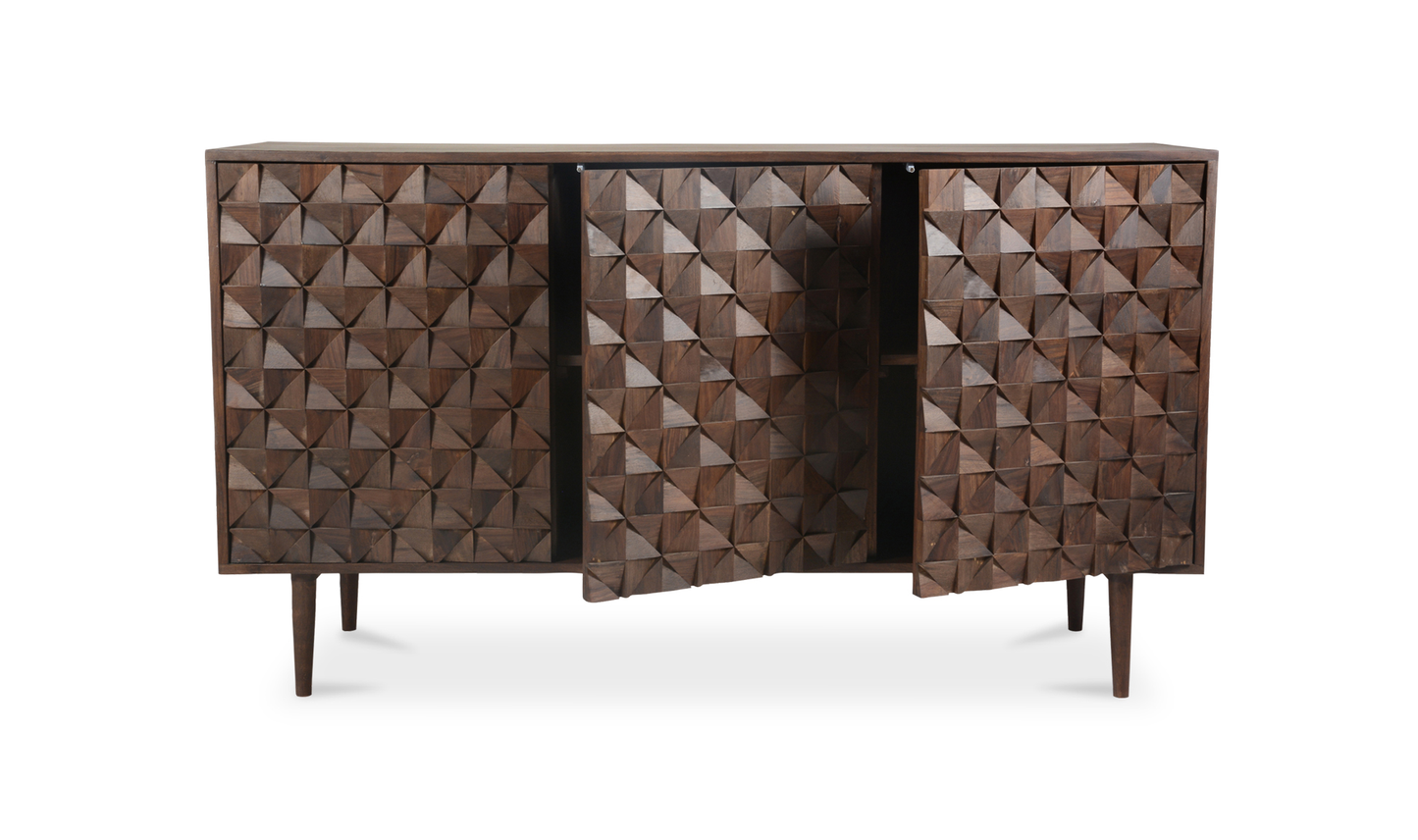 Moe Pablo 3 Door Sideboard Brown BZ-1039-03