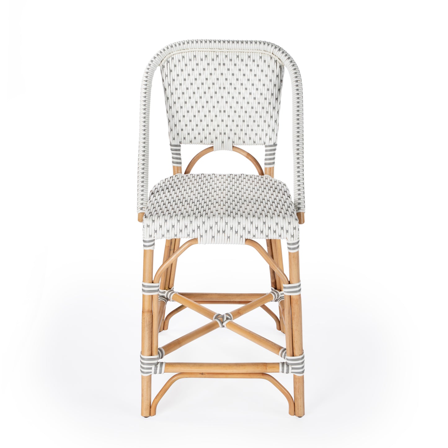 Butler Specialty Company Solstice Rattan 25" Counter Stool, Gray 5399329