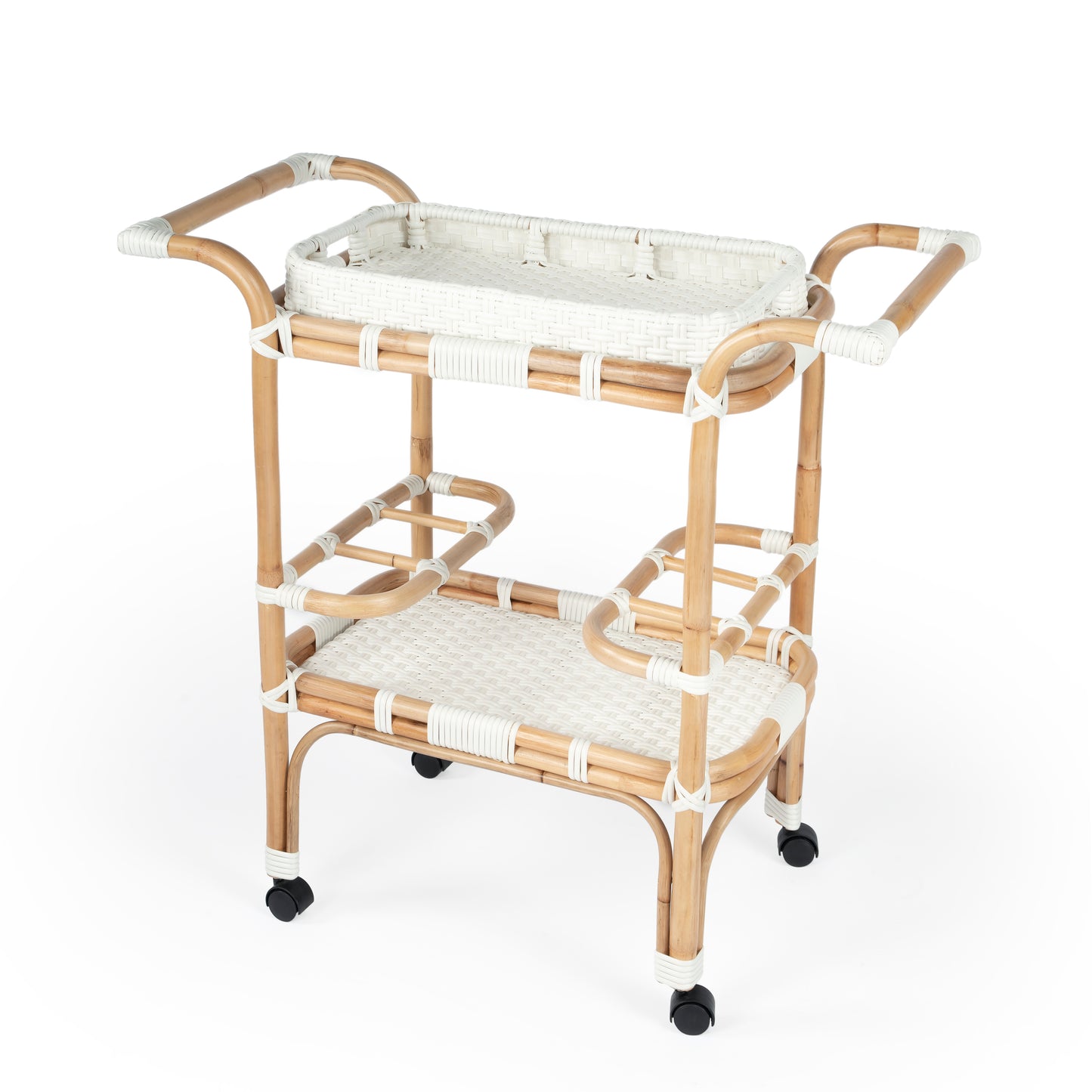 Butler Specialty Company Selena & Rattan Bar Cart