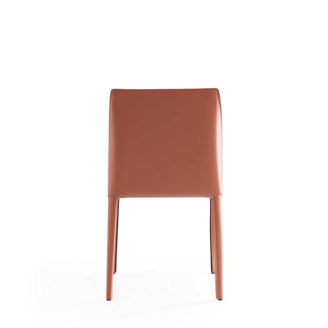 Manhattan Comfort Paris Saddle Leather Dining Chair (Set of 4) - GOLD STAR Dining