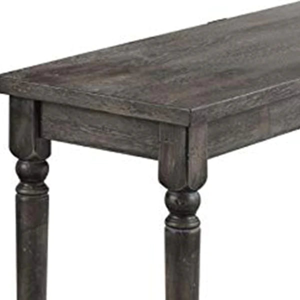 Benzara Weathered Looking Dining Table, Gray BM157230 - GOLD STAR Dining