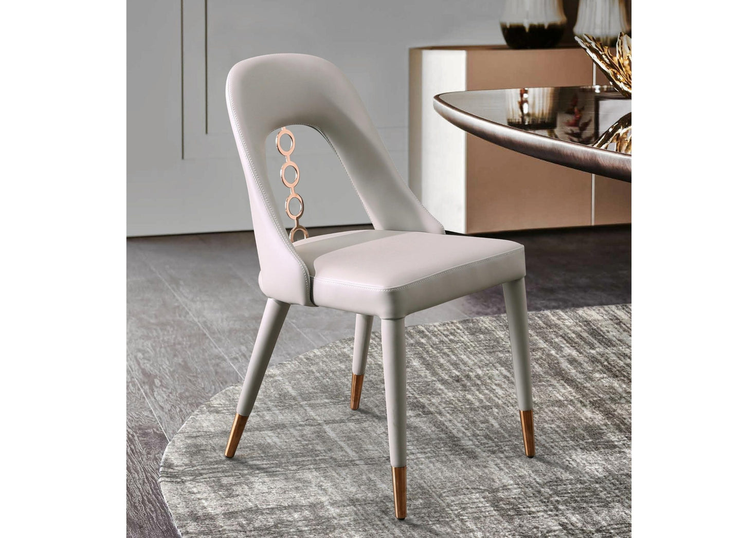 Whiteline Liza Dining Chair - GOLD STAR Dining