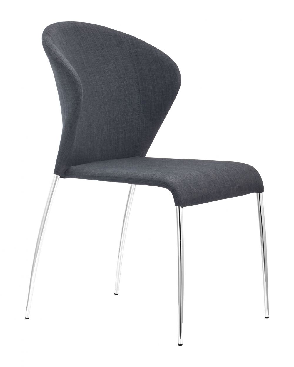 ZuoMod Oulu Dining Chair (Set of 4) Graphite 100042