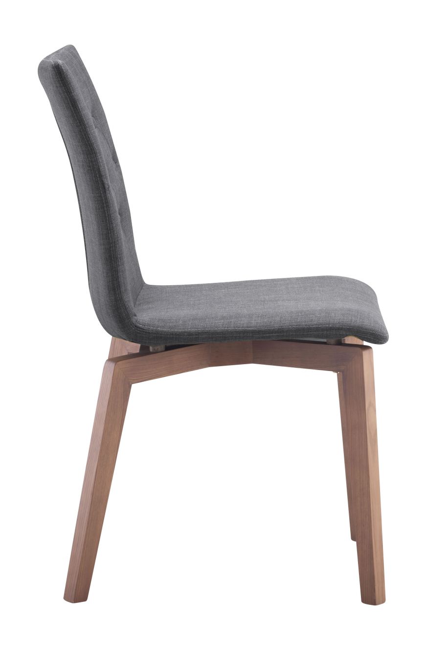 ZuoMod Orebro Dining Chair (Set of 2) Graphite 100071