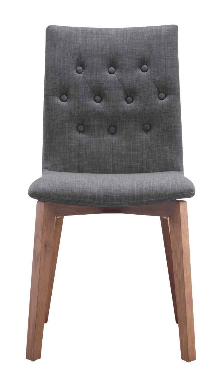 ZuoMod Orebro Dining Chair (Set of 2) Graphite 100071