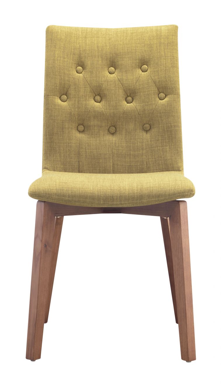 ZuoMod Orebro Dining Chair (Set of 2) Pea Green 100072