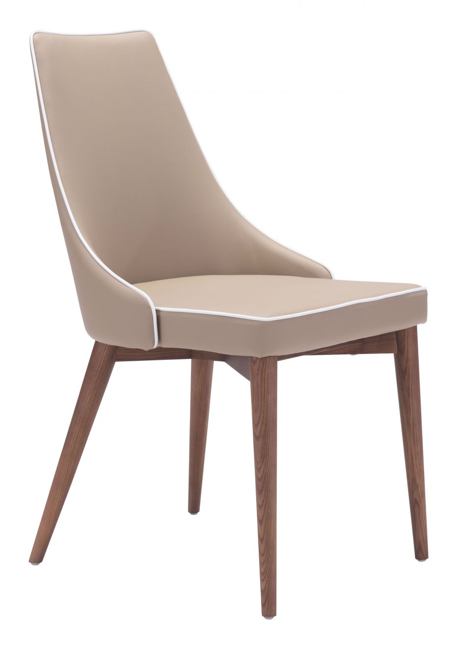 ZuoMod Moor Dining Chair (Set of 2) Beige 100277