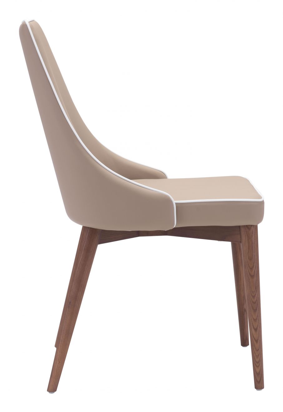 ZuoMod Moor Dining Chair (Set of 2) Beige 100277