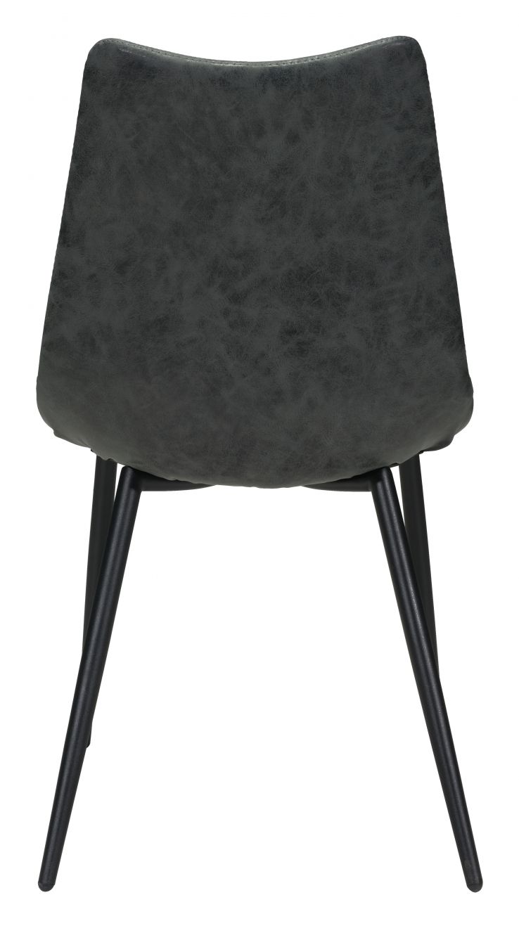 ZuoMod Norwich Dining Chair (Set of 2) Vintage Black / Brown