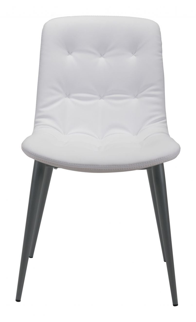 ZuoMod Tangiers Dining Chair (Set of 2) White 101083