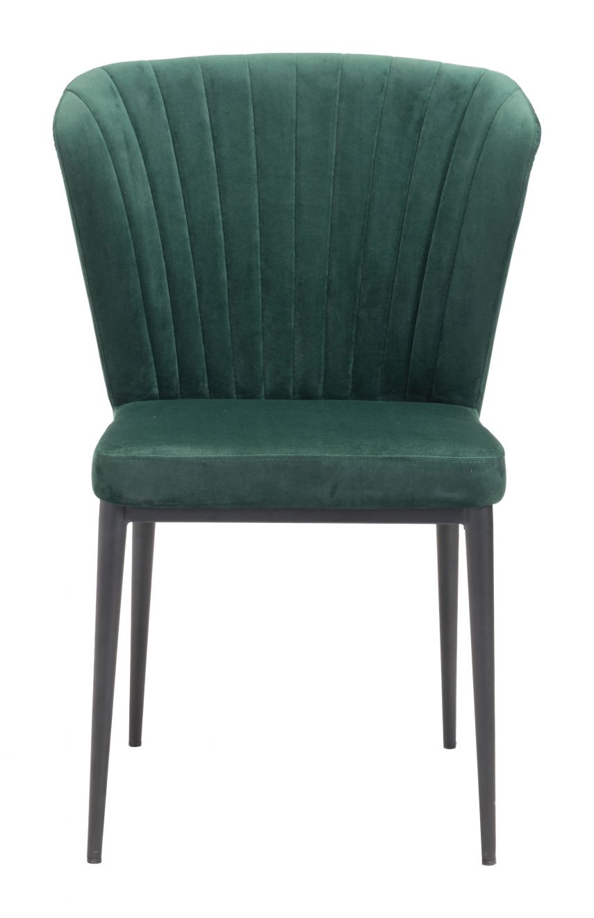 ZuoMod Tolivere Dining Chair (Set of 2) Green 101100