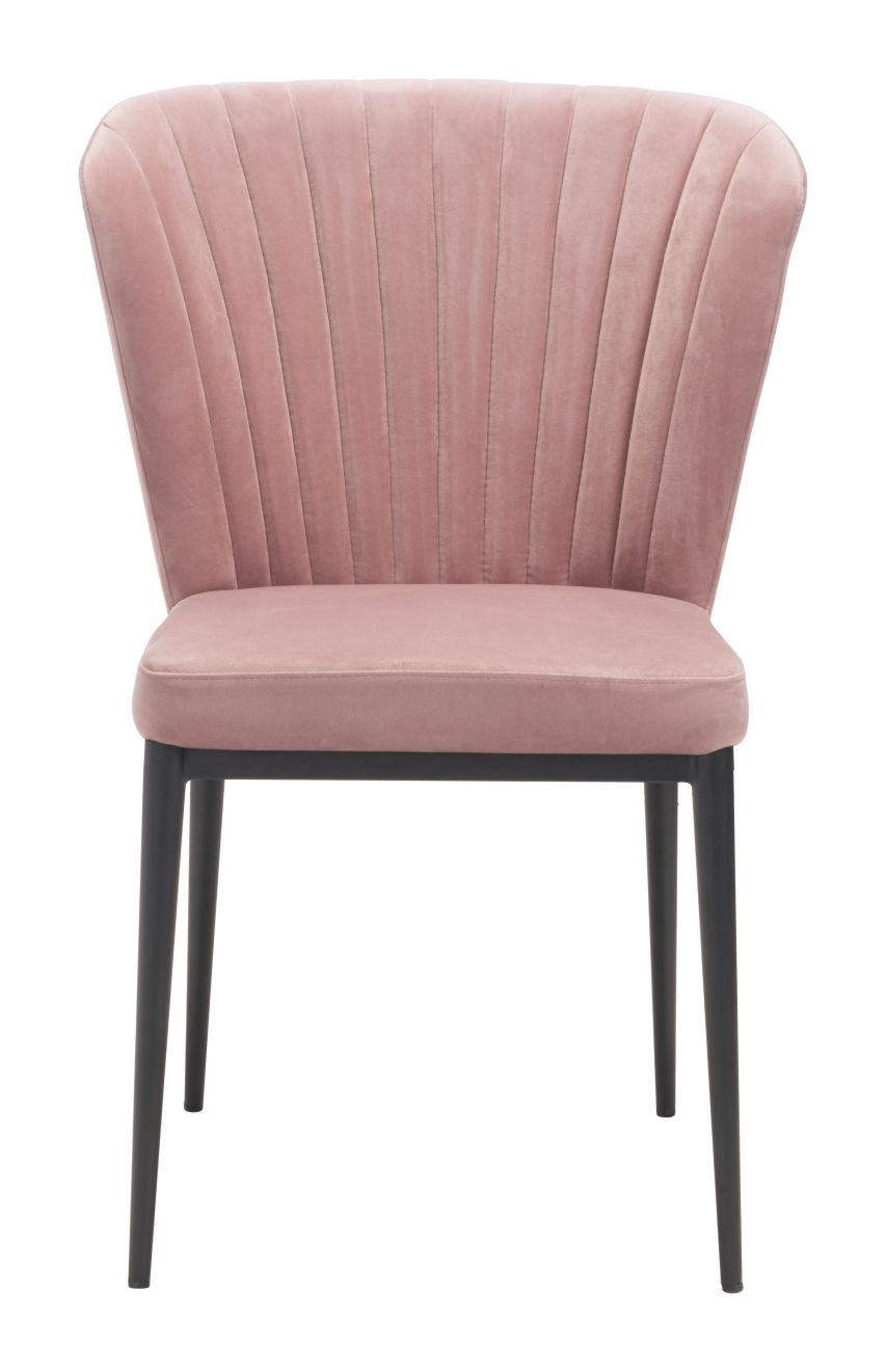 ZuoMod Tolivere Dining Chair (Set of 2) Pink 101101