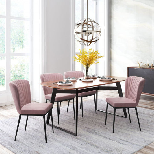 ZuoMod Tolivere Dining Chair (Set of 2) Pink 101101