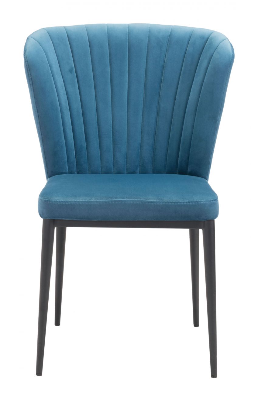 ZuoMod Tolivere Dining Chair (Set of 2) Blue 101102