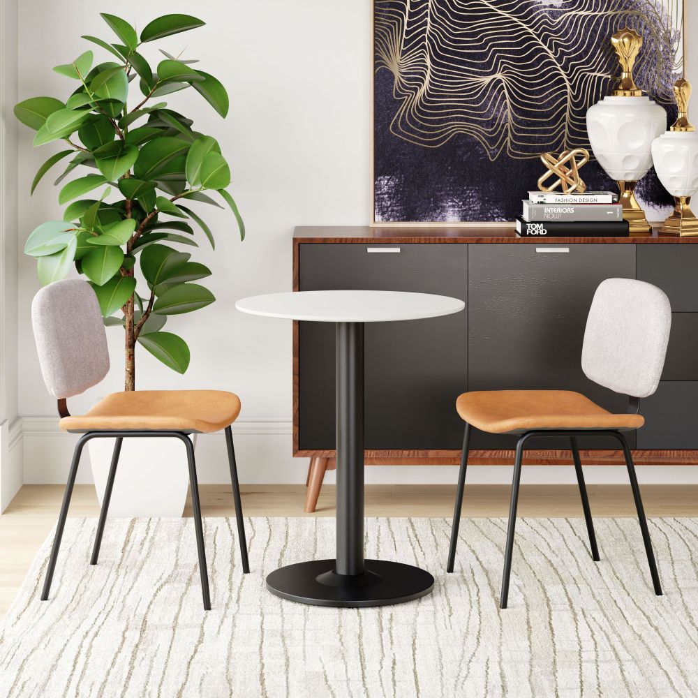 ZuoMod Alto Bistro Table White & Black 101569