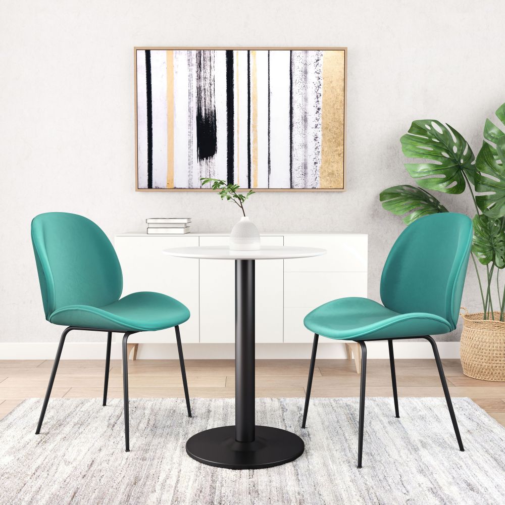 ZuoMod Alto Bistro Table White & Black 101569