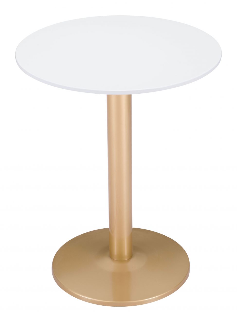 ZuoMod Alto Bistro Table White & Gold 101570