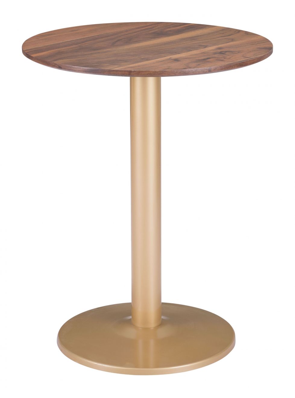 ZuoMod Alto Bistro Table Brown & Gold 101571