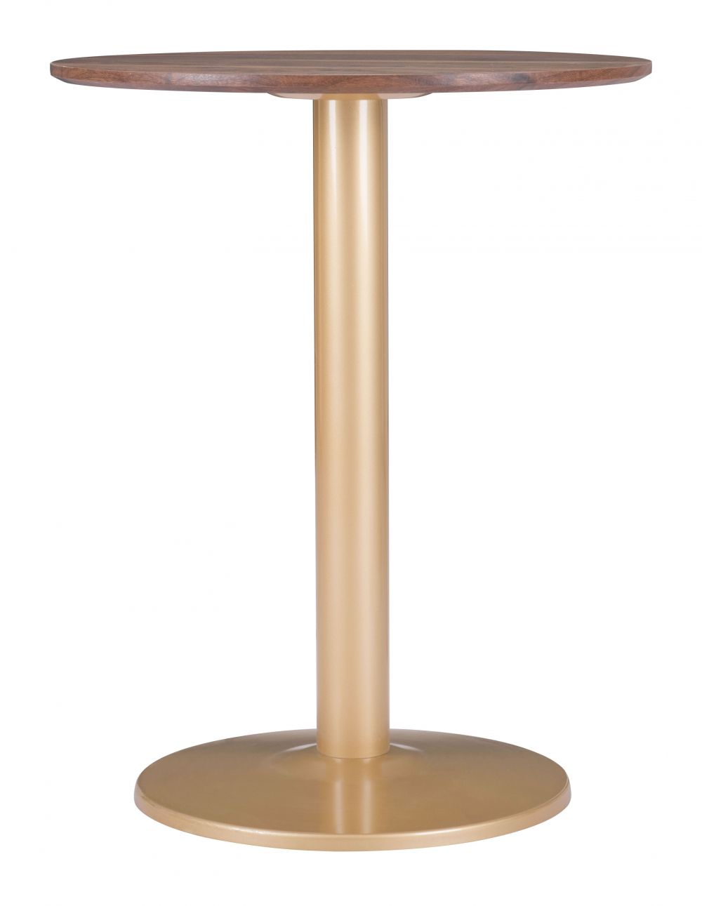 ZuoMod Alto Bistro Table Brown & Gold 101571