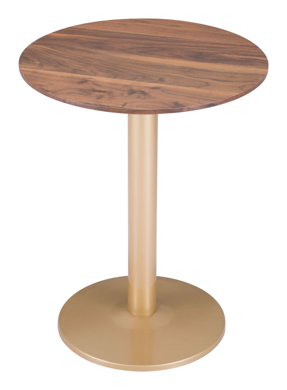 ZuoMod Alto Bistro Table Brown & Gold 101571