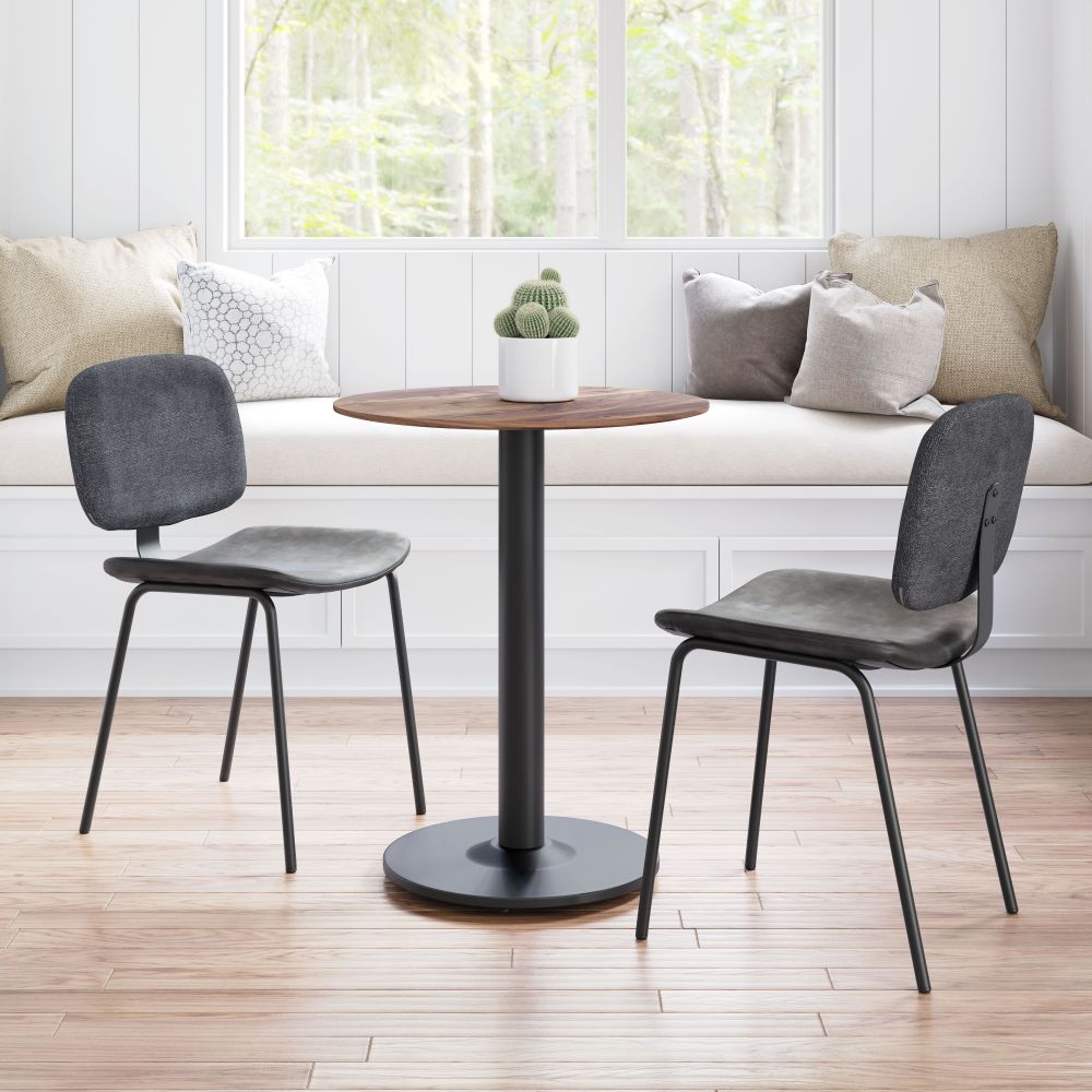 ZuoMod Alto Bistro Table Brown & Black 101740