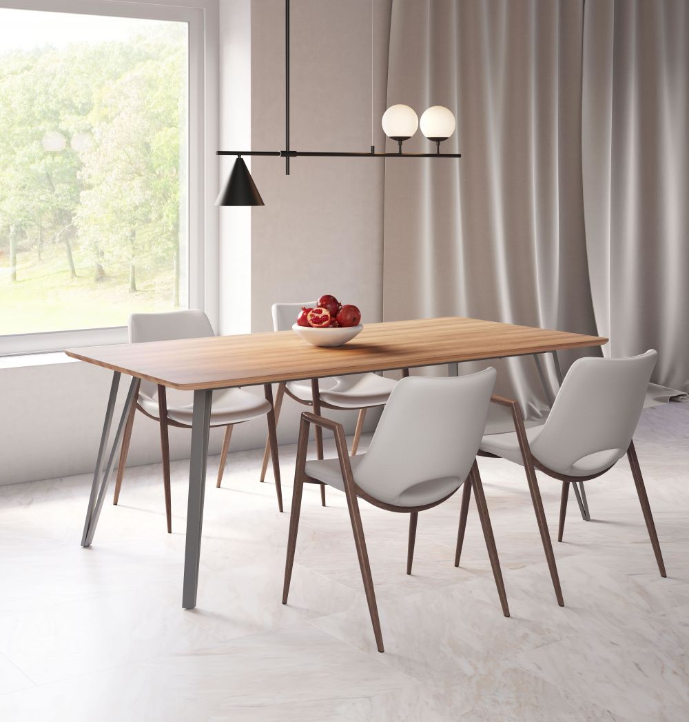 ZuoMod Perpignan Dining Table Brown 101888