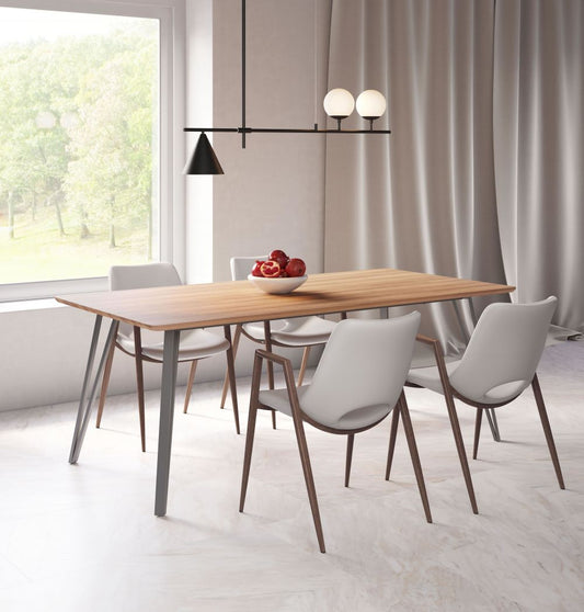 ZuoMod Perpignan Dining Table Brown 101888