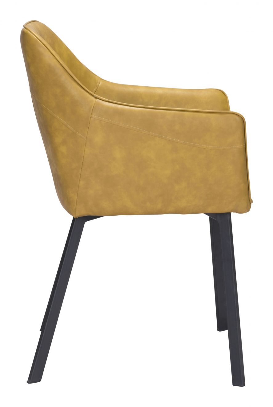 ZuoMod Loiret Dining Chair (Set of 2) Yellow 101903