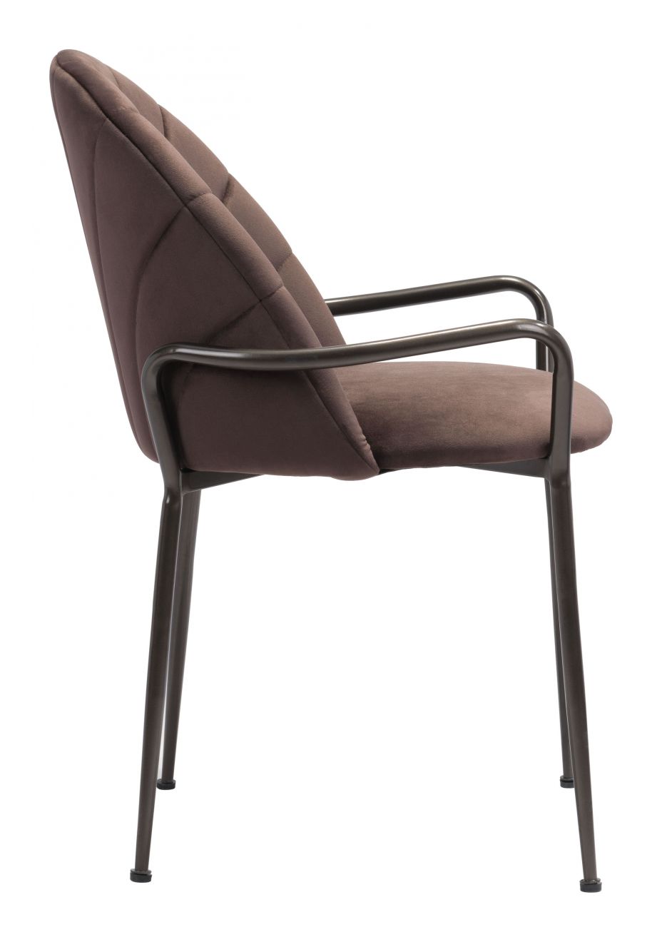 ZuoMod Kurt Dining Chair (Set of 2) Dark Brown 102082