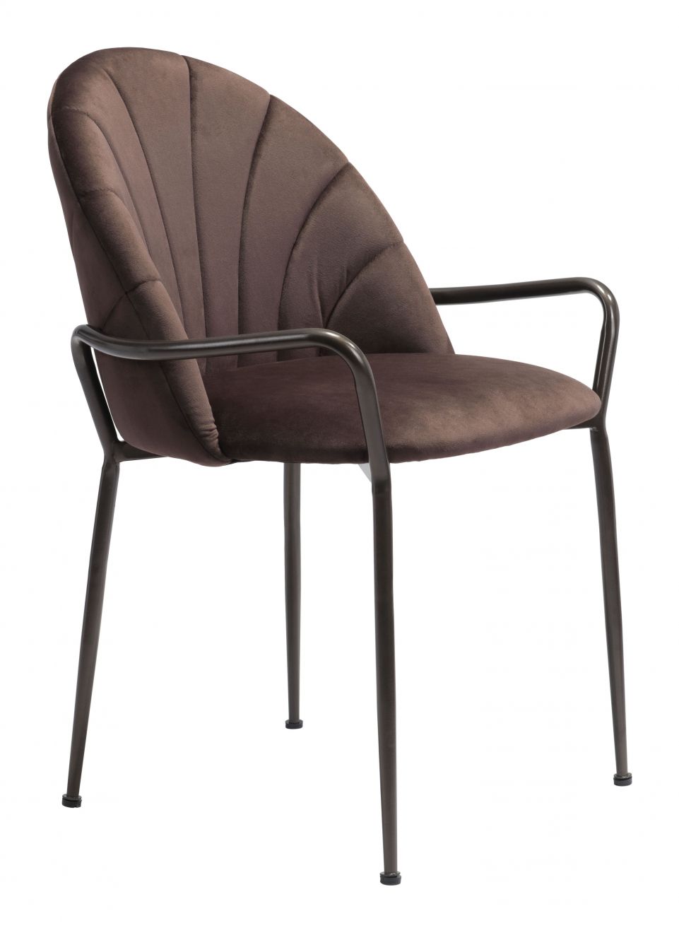 ZuoMod Kurt Dining Chair (Set of 2) Dark Brown 102082