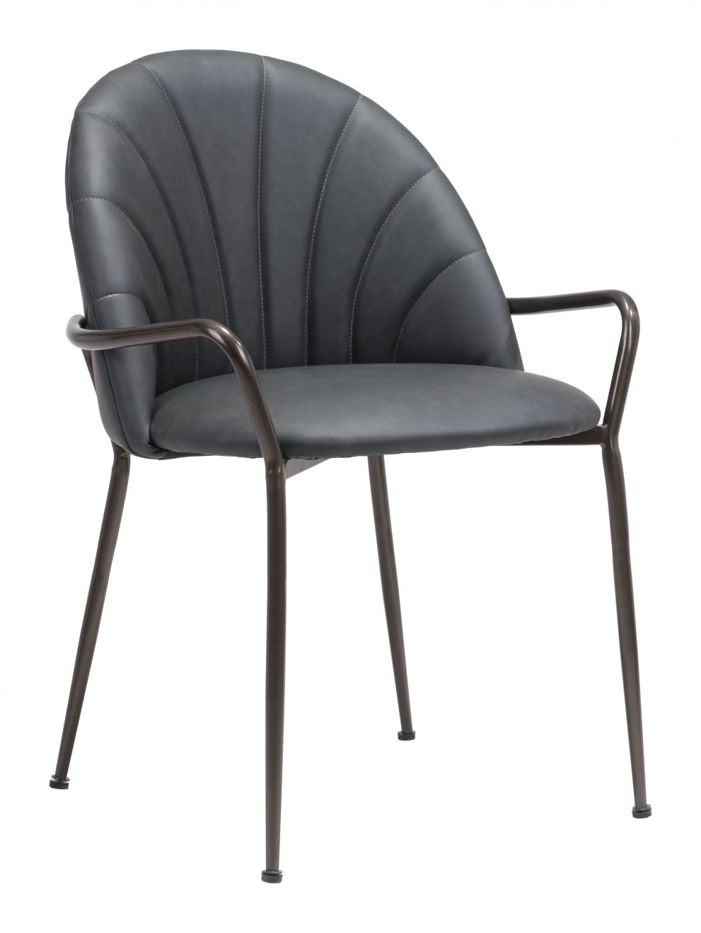 ZuoMod Kurt Dining Chair (Set of 2) Gray 102083