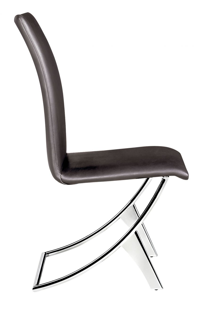 ZuoMod Delfin Dining Chair (Set of 2) Gray, Black, White or Espresso