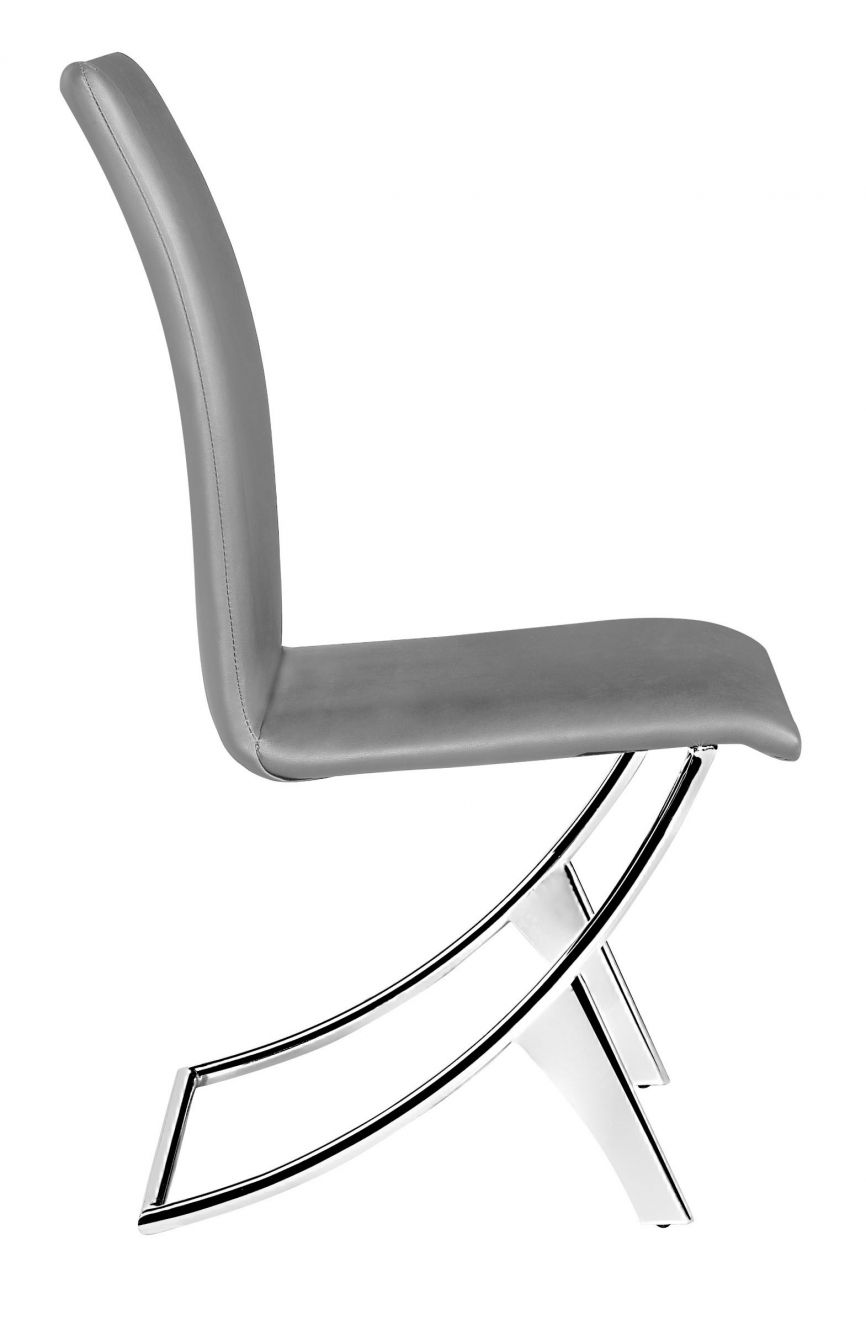 ZuoMod Delfin Dining Chair (Set of 2) Gray, Black, White or Espresso