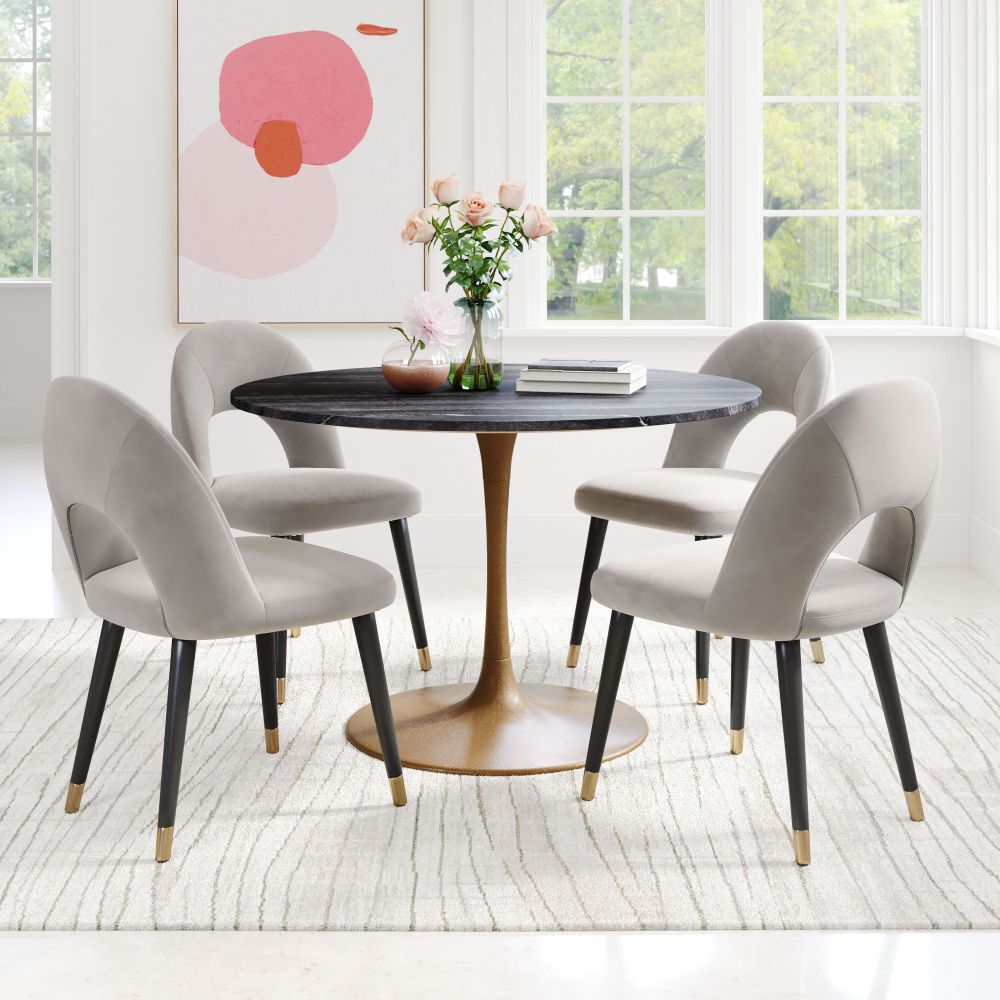 ZuoMod Taj Dining Table Black & Gold 109095