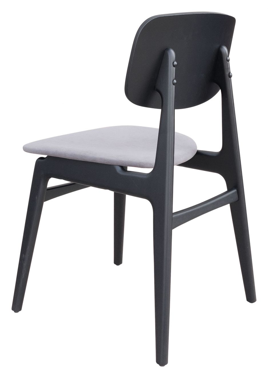 ZuoMod Othello Dining Chair (Set of 2) Light Gray & Walnut / Gray & Black