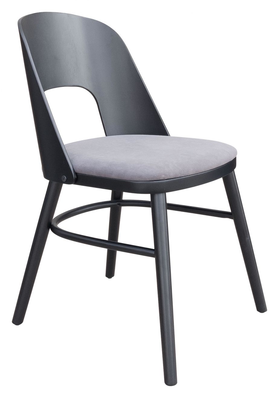 ZuoMod Iago Dining Chair (Set of 2) Gray & Black 109216