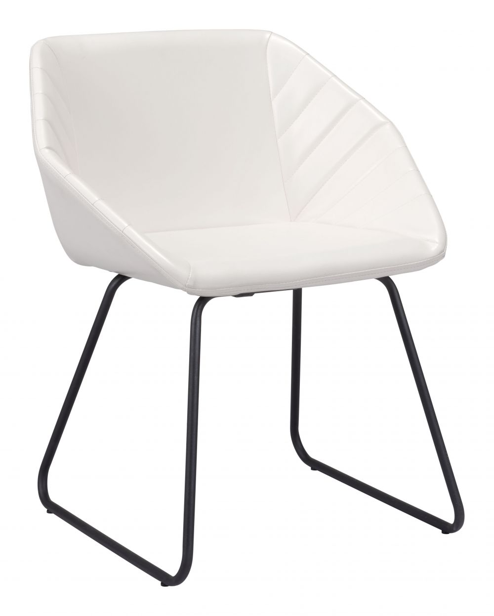 ZuoMod Miguel Dining Chair (Set of 2) White / Black