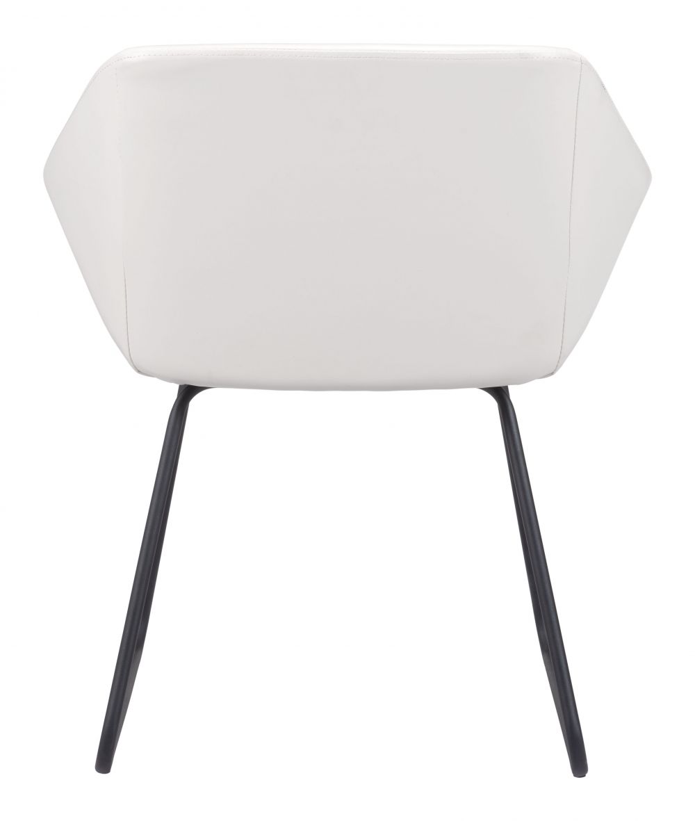 ZuoMod Miguel Dining Chair (Set of 2) White / Black