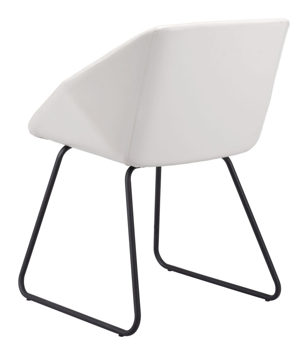 ZuoMod Miguel Dining Chair (Set of 2) White / Black