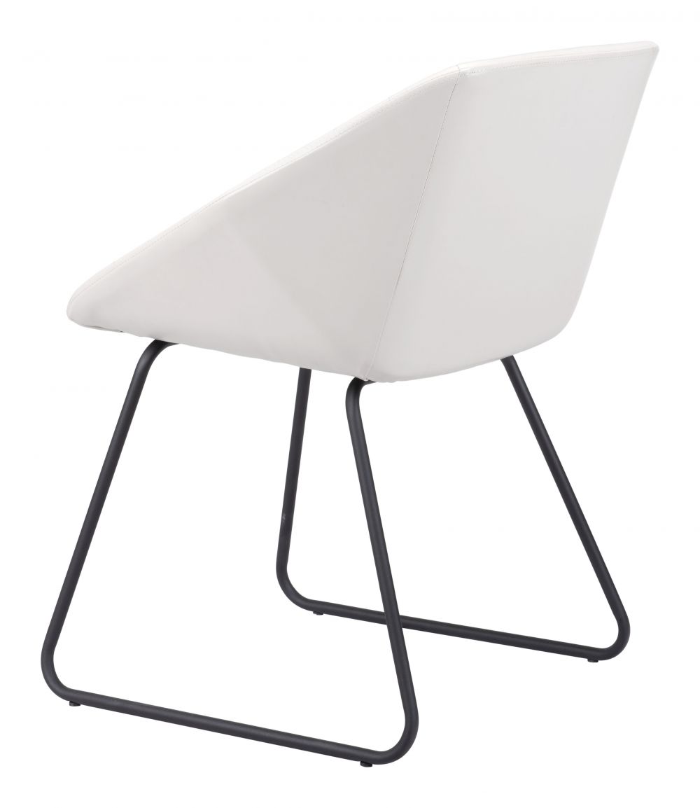 ZuoMod Miguel Dining Chair (Set of 2) White / Black