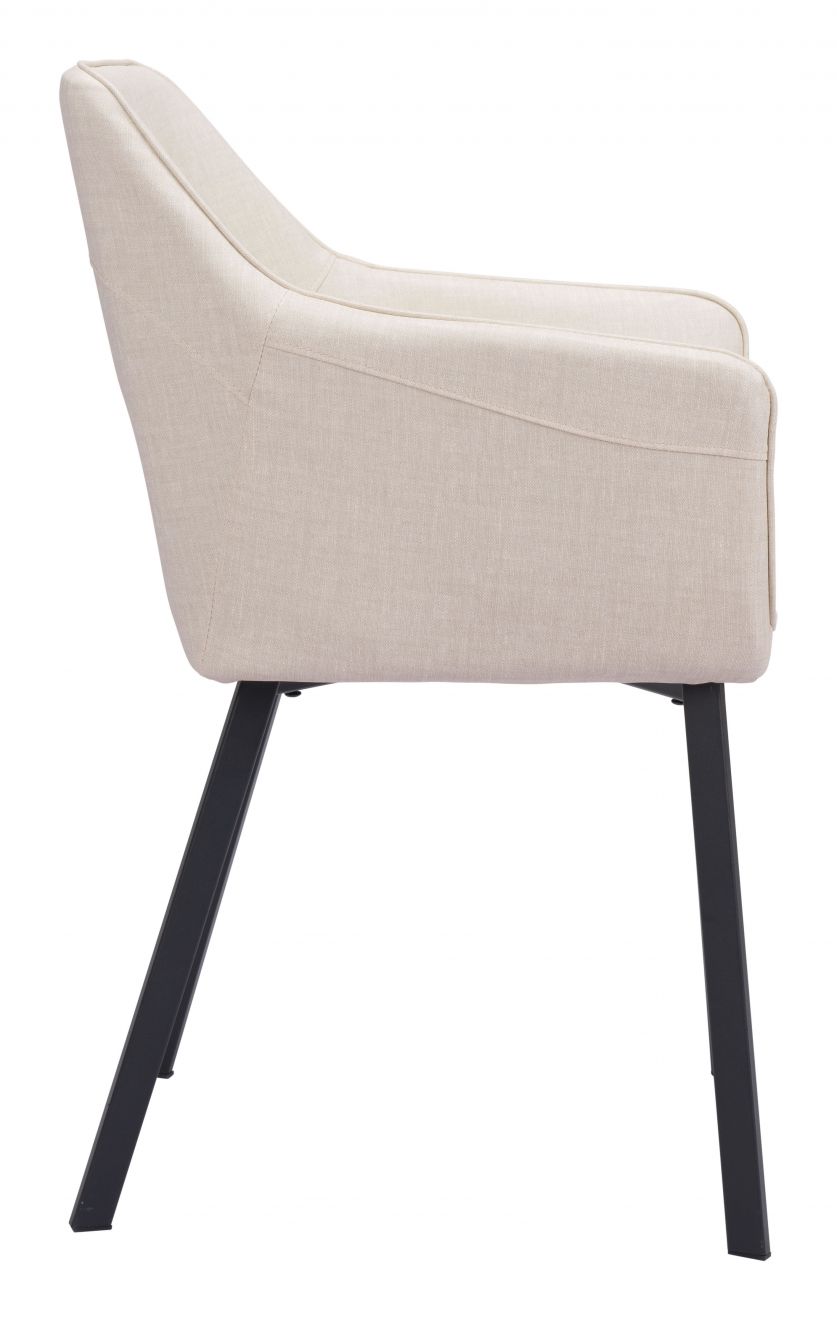 ZuoMod Adage Dining Chair (Set of 2) Beige / Gray