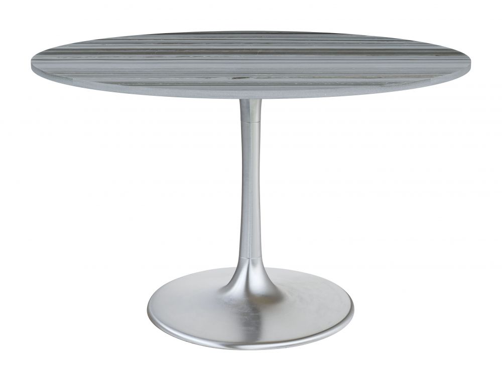 ZuoMod Star City Dining Table 48" Gray 109446